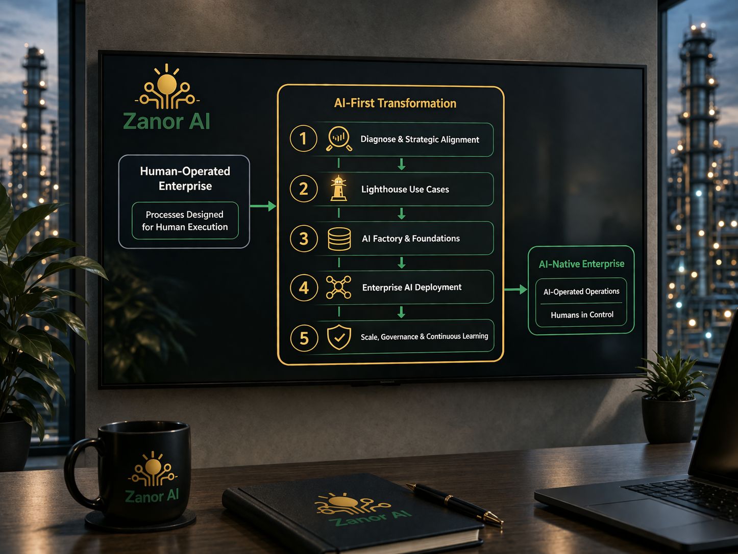 AI-First transformation visual