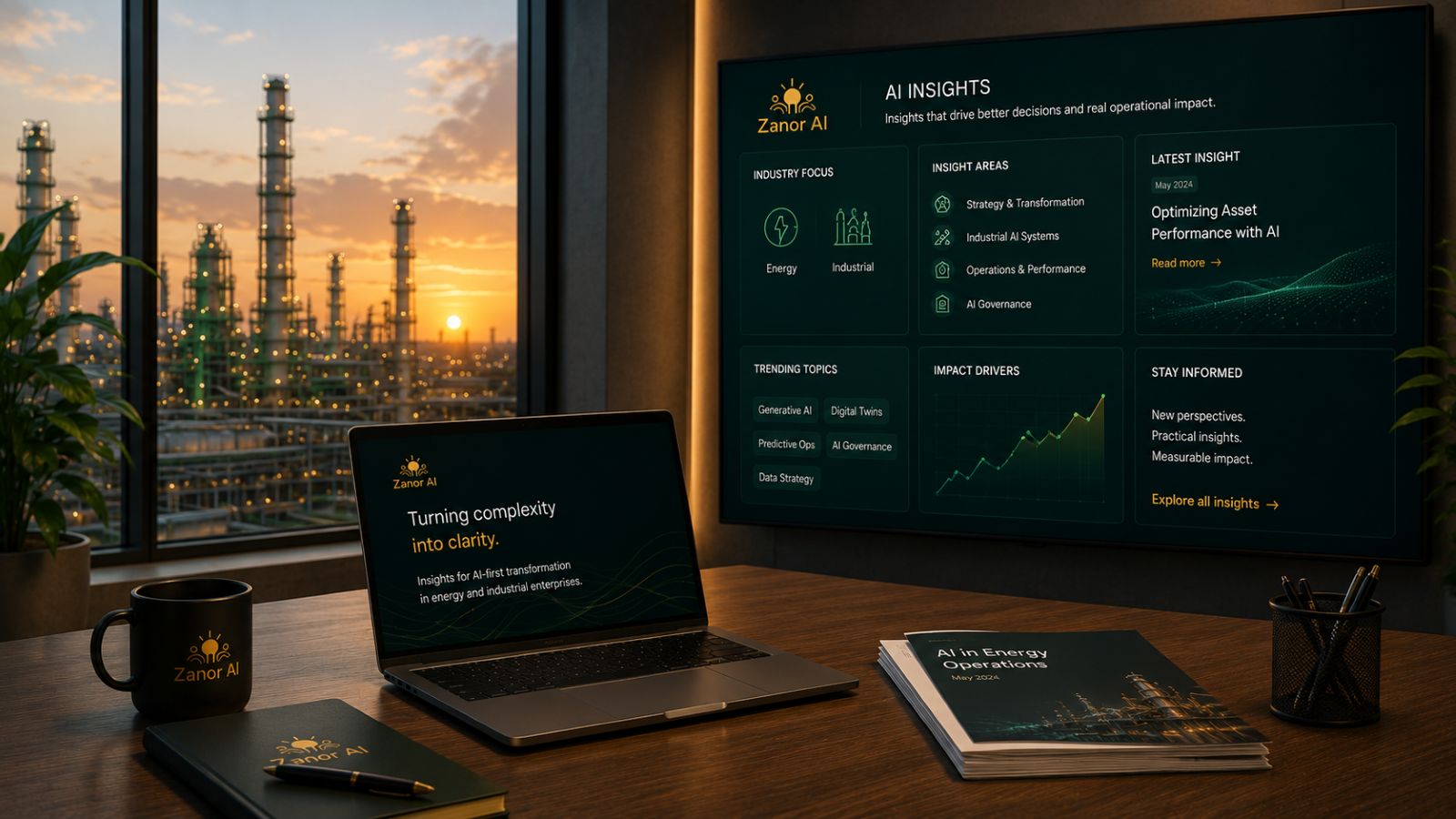 Zanor AI insights: practitioner papers on AI strategy, industrial AI, and AI-native operations