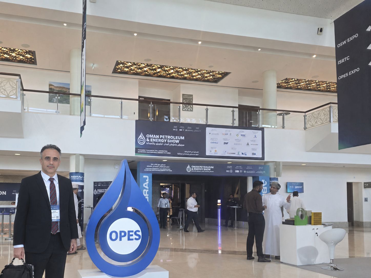 On the exhibition floor at OPES 2026, Oman Convention & Exhibition Centre, Muscat.